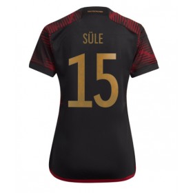 Damen Fußballbekleidung Deutschland Niklas Sule #15 Auswärtstrikot WM 2022 Kurzarm